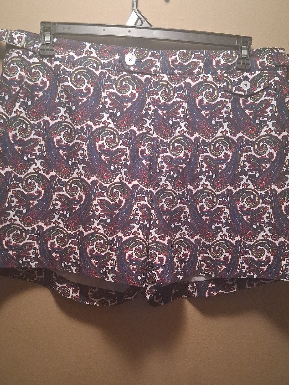 Brooks Brothers Paisley Bathing suit- Navy, Burgundy & Cream Suze 36